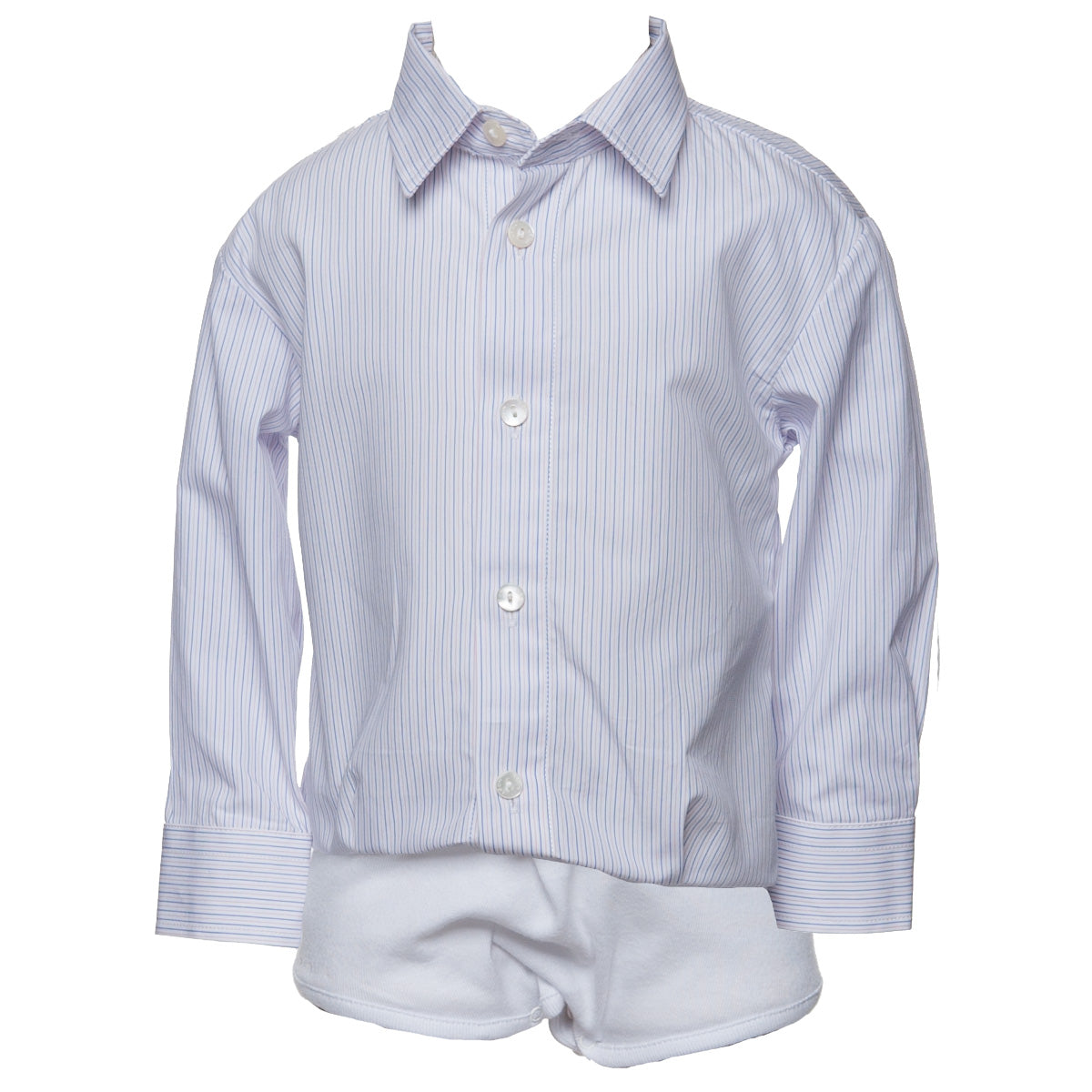 Renard Pink and Blue Pin-Stripe Shirt